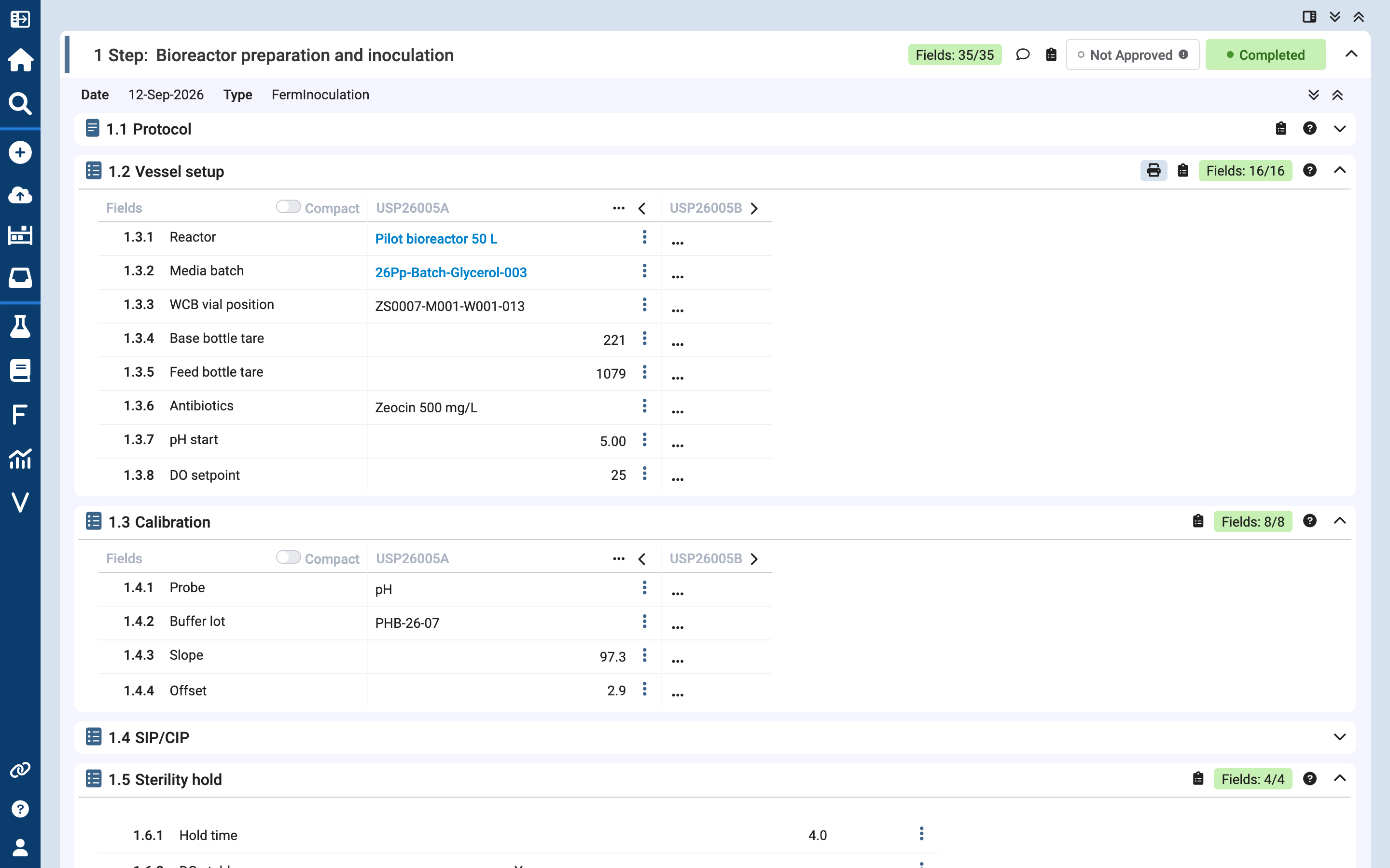 Configurable ELN form in Scifeon